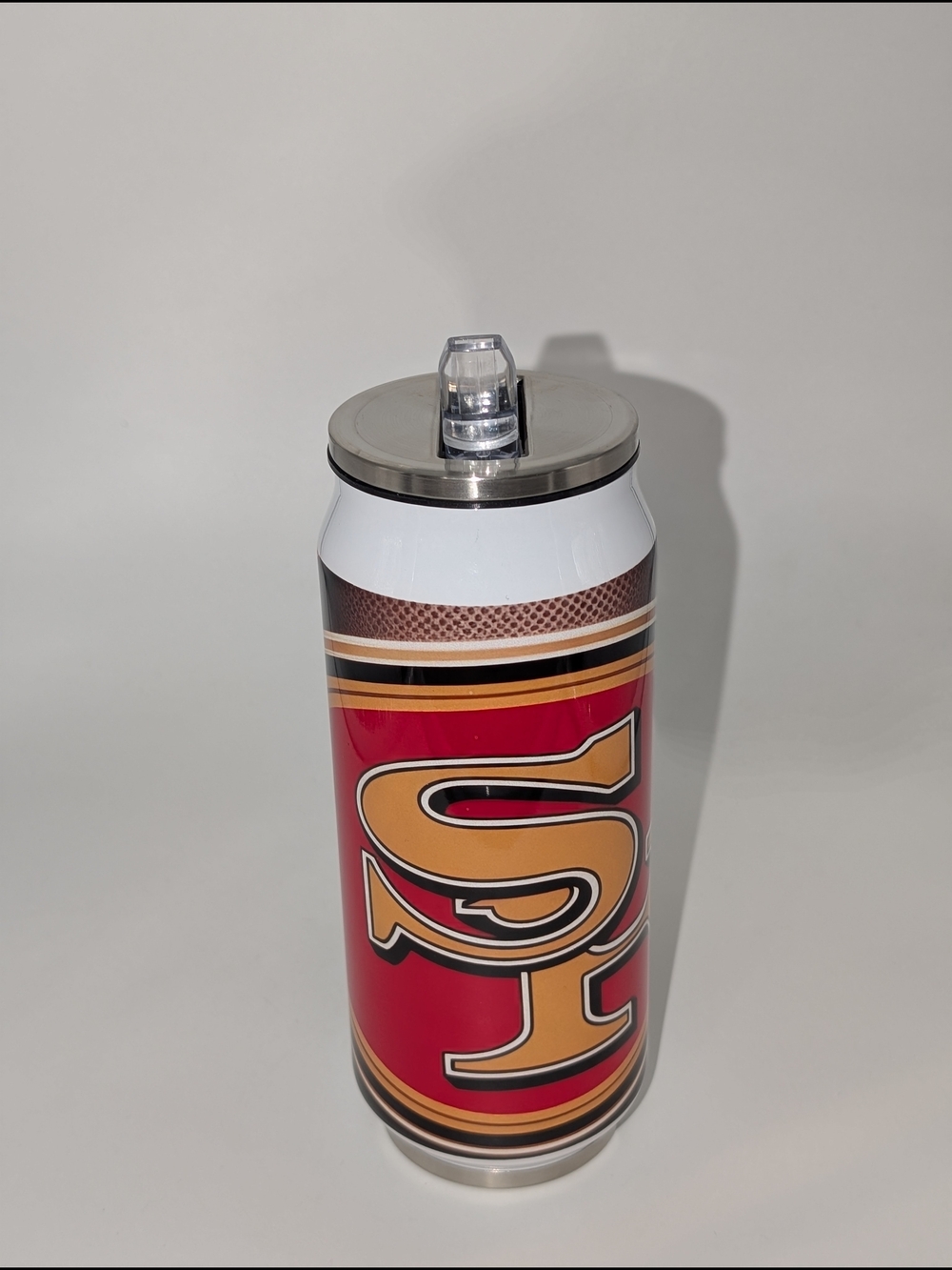 SF 49ers 16oz Stainless Steel Soda Can Tumbler - Brand New